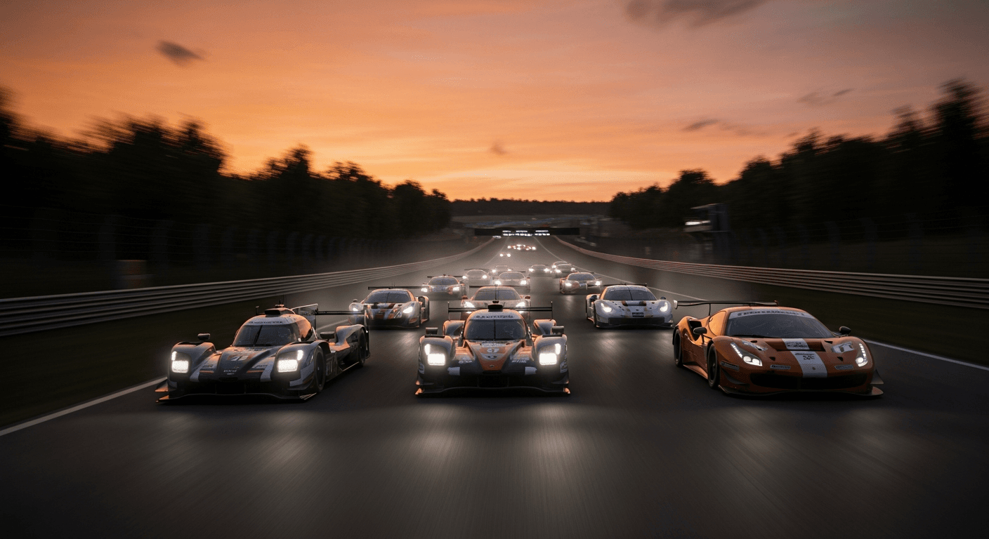 LE MANS / MULSANNE DUSK